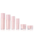 Factory Direct Supply White Inner 100ml Emulsion Cream Jar Plastic pink Body Lotion Bottles