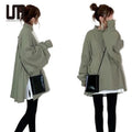 OEM New Product Korean Fashion Y2k Chic Women Loose Pullovers Long Sleeve Sweatshirts