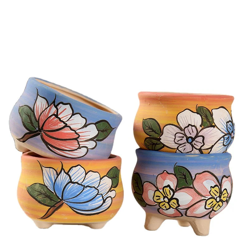 Hot Selling New Arrival Ceramic Art Deco Succulent Plant Flowerpot Tabletop Vase