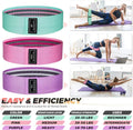 CHENGMO SPORTS Resistance Band for Working Out 3PCS Professional Exercise Bands for Pilates Yoga Home Gym Booty 3 Levels