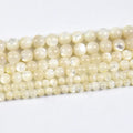 Wholesale Round Sea Polished Mother of Pearl Natural Shell Beads Strand with 4mm 6mm 8mm 10mm 12mm