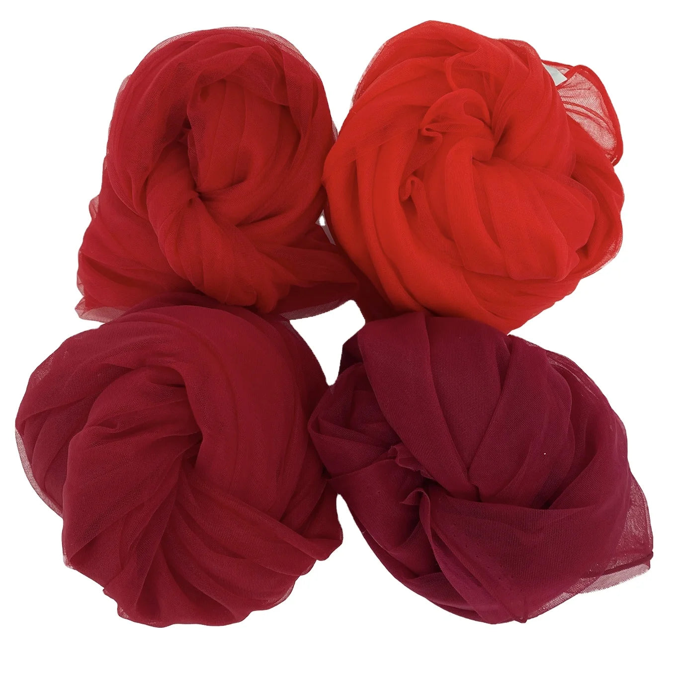 Wholesale 100% NYLON Illusion Tulle Fabric Red Color Mesh Net for Tutu Dress Children's Skirt