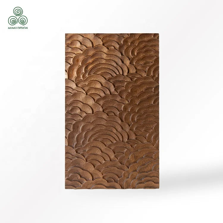 MUMU 2023 Latest Bedroom Surface Modeling Design Texture Solid Wood Bedside Cabinet Door Panel