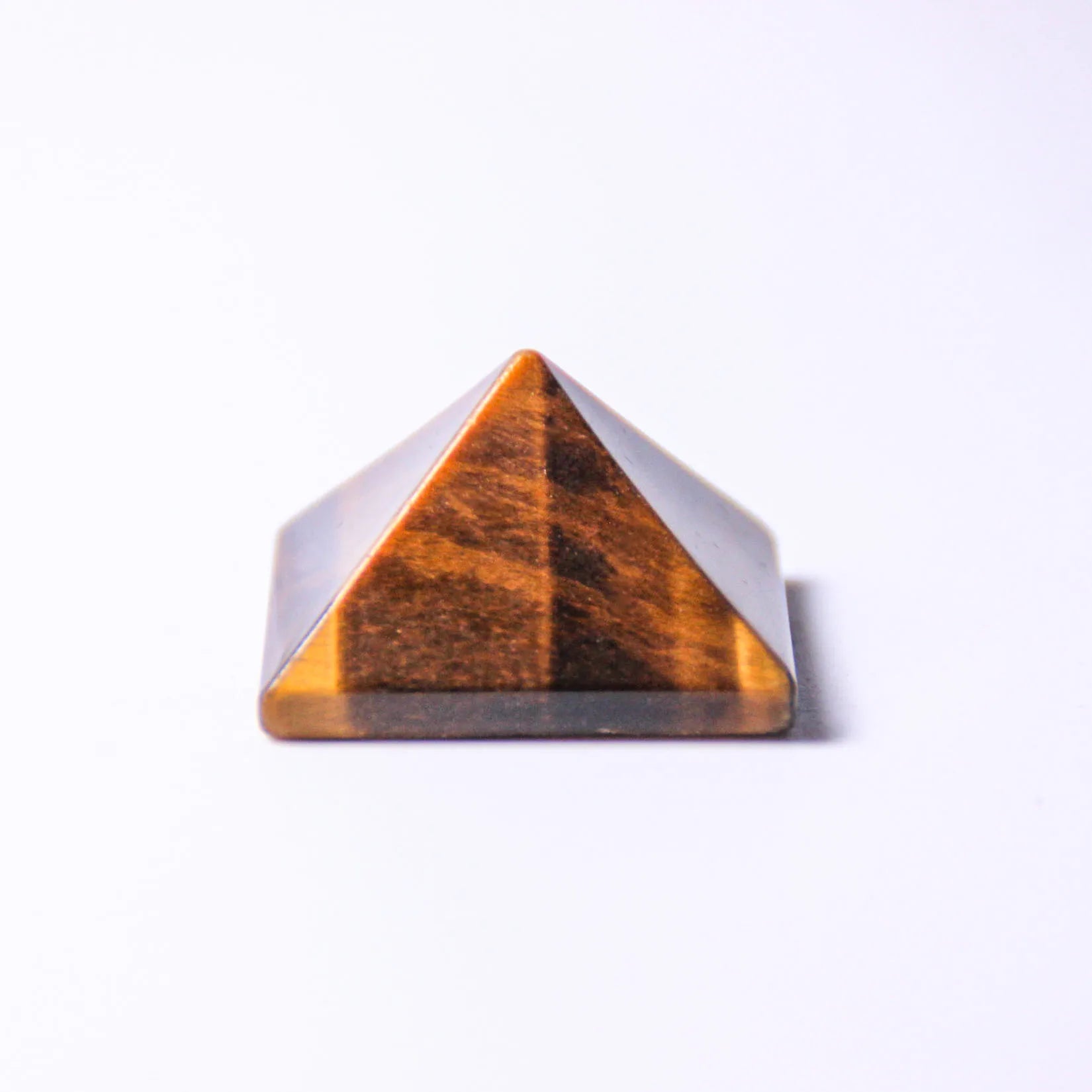 Hongzhuo Natural Crystal Folk Crafts Tiger Eye Quartz Pyramid Prisms for Wedding Decoration Crafts