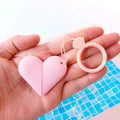 Hot Sale Portable Stainless Steel Heart-Shape Eyebrow Trimmer Safe Razor for Facial Hair Removal