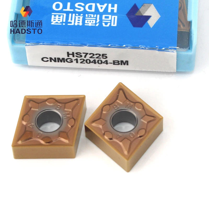 HADSTO CNC Lathe Blade HS7225 CNMG 120404/120408/120412-BM for Stainless Steel Processing Customized OEM Cutting Tools