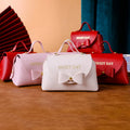 2025 Portable Wedding Candy Packet Small Decorations Gift Packaging Pvc Leather Tote Bag Wedding Candy Gift Bagch