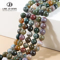 Hot Sale Natural Indian Agate Beads Onyx Stone Loose Gemstone Beads for Making Jewelry Diy Jewelry Accessories