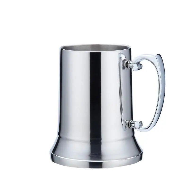 304 Stainless Steel Double-layer Beer Cup Bar Hotel Supplies Cocktail Cup Flame Cup Mug