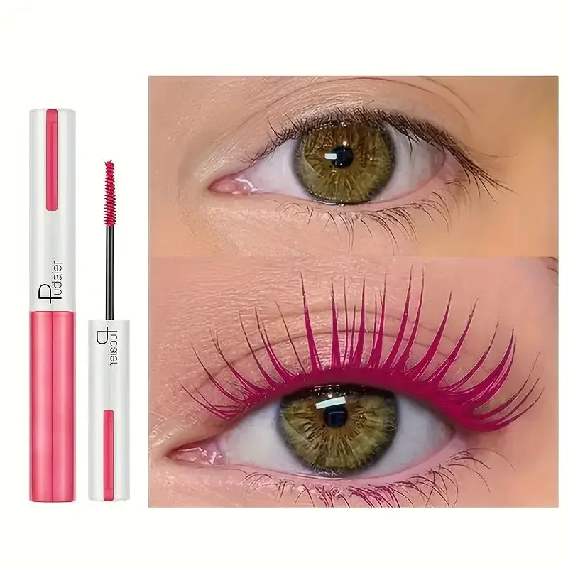 Free Sample Colorful Thick Curling Mascara Wholesale Silk Fiber Waterproof No Smudge Private Label Vegan Mascara