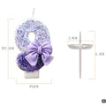 2024 New Design Beautiful Colorful Numbers Birthday Number Candles Paraffin Soy Wax Handmade Unscented Novelty Decoration Stock