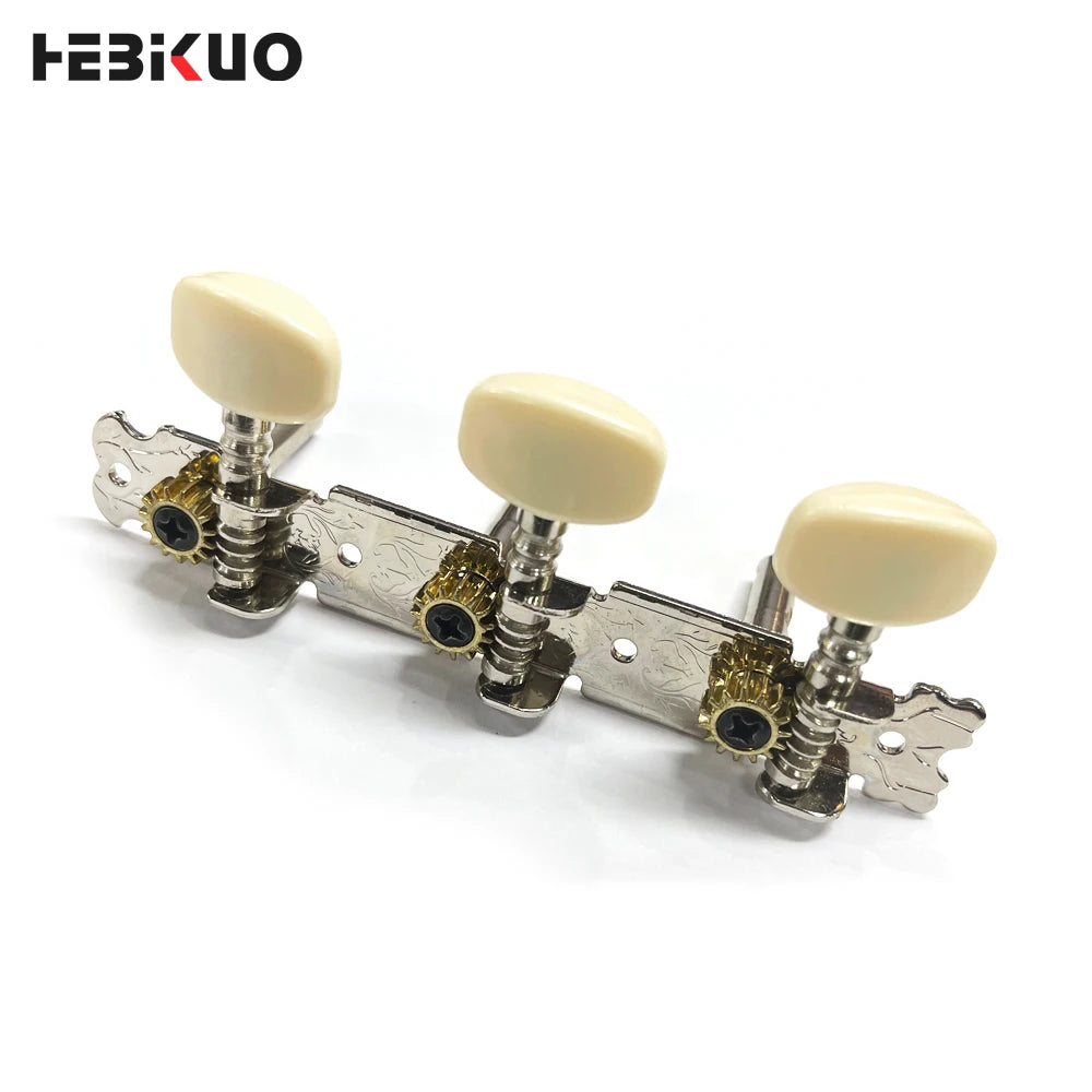 ZA01 Acoustic Classic Guitar String Buttons & Tuner Pegs 6-String Durable Waterproof Metal Musical Instrument Holiday Gift