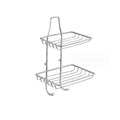 New Arrival Modern Double Layer Stainless Steel Self Adhesive Soap Holder Self-Draining Non-Trace Stick for Bathroom Shower