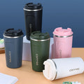 Custom Logo Car Mug Travel Double Wall Tumblers Cups Wholesale Vacuum Insulated Mugs Cups 16oz Stainless Steel Coffee Mugs