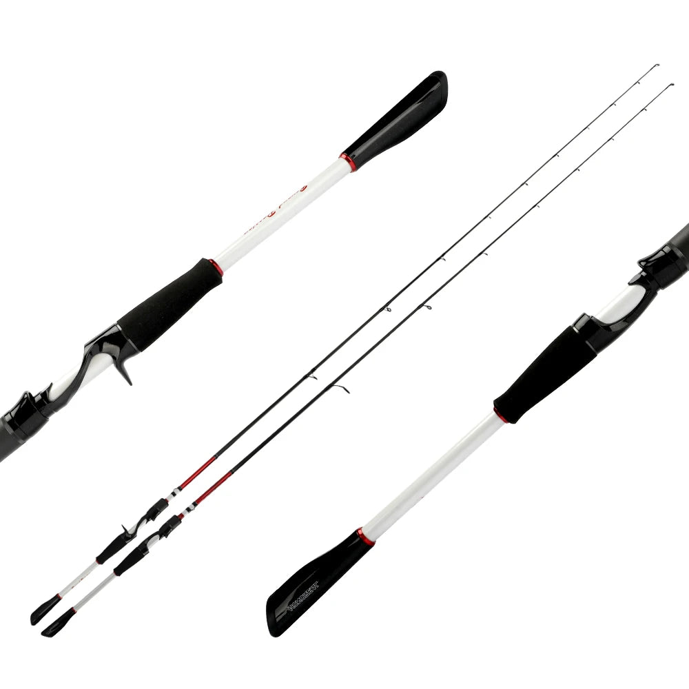 HONOREAL Wholesale 1 Piece Fishing Rod Carbon Fiber Baitcasting Bass Fishing Rod