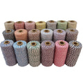 100M Beige Cotton 1MM Wrapping Bakers String DIY Gift Decorations String Twine Packaging Ropes