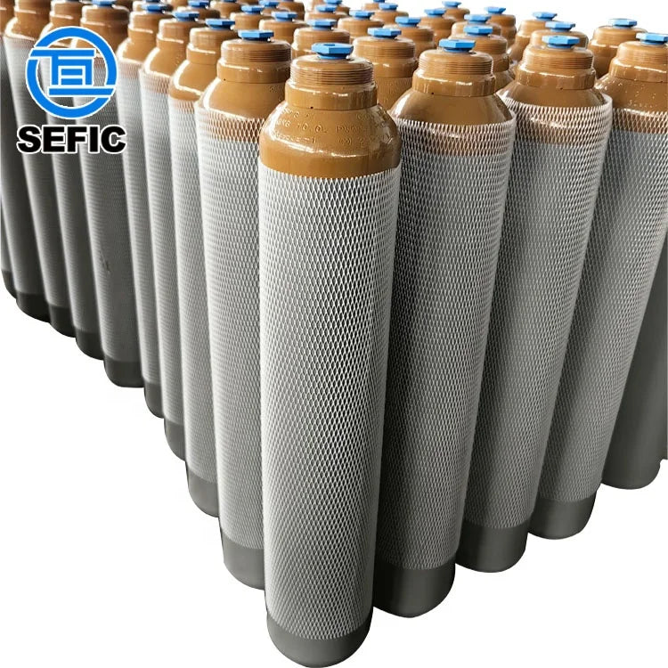 10L 200bar Helium Gas Cylinder EN ISO 9809-1 12.6Kg Helium Gas for Balloons Price