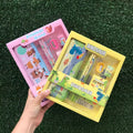 Kawaii School Eraser+ruler+pencil+pencil Case+sharpener+crayon Stationery Set School Supplies