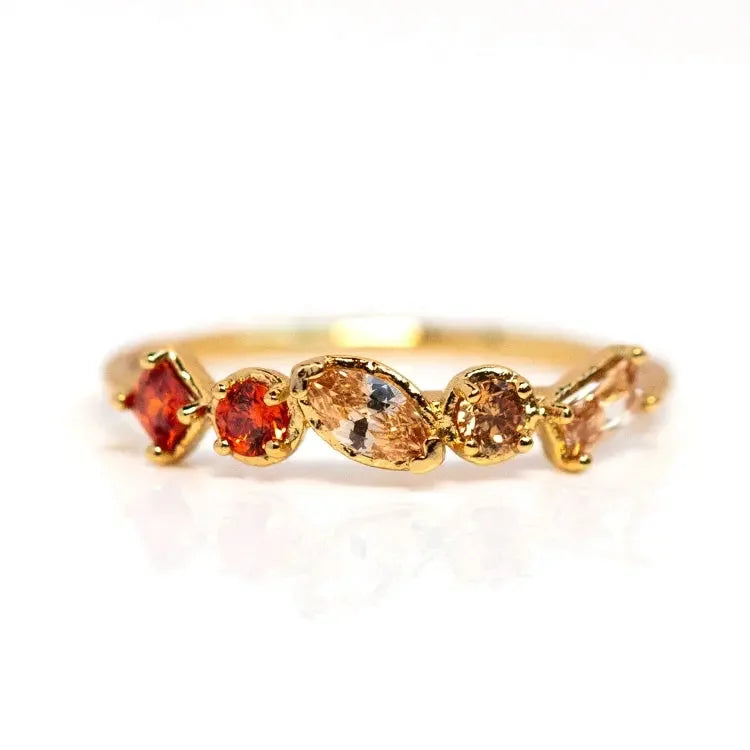 Cute Magic Romantic Classic Jewelry for Women Smart Fashion Oval Cut 925 Silver 14k Gold Plated Shades You Ombre Birthstone
