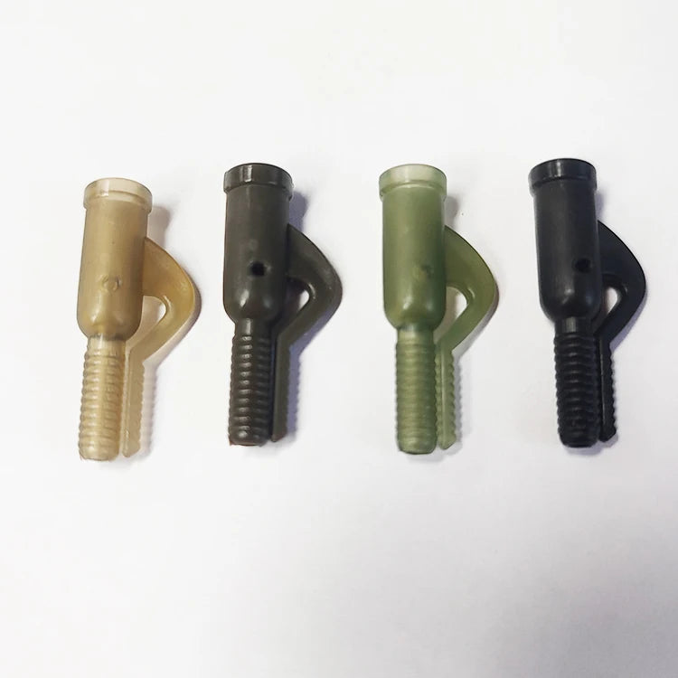Alpha Wholesale DIY Carp Fishing PVC Lead Clip-Terminal Tackle AV9053-4 Clear Green/Brown/Black
