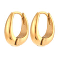2022 Hot Sale Popular Gift Ear Buckle Jewelry Stainless Steel Earrings Gold Mini Pear-shaped Earrings  for Women Girls