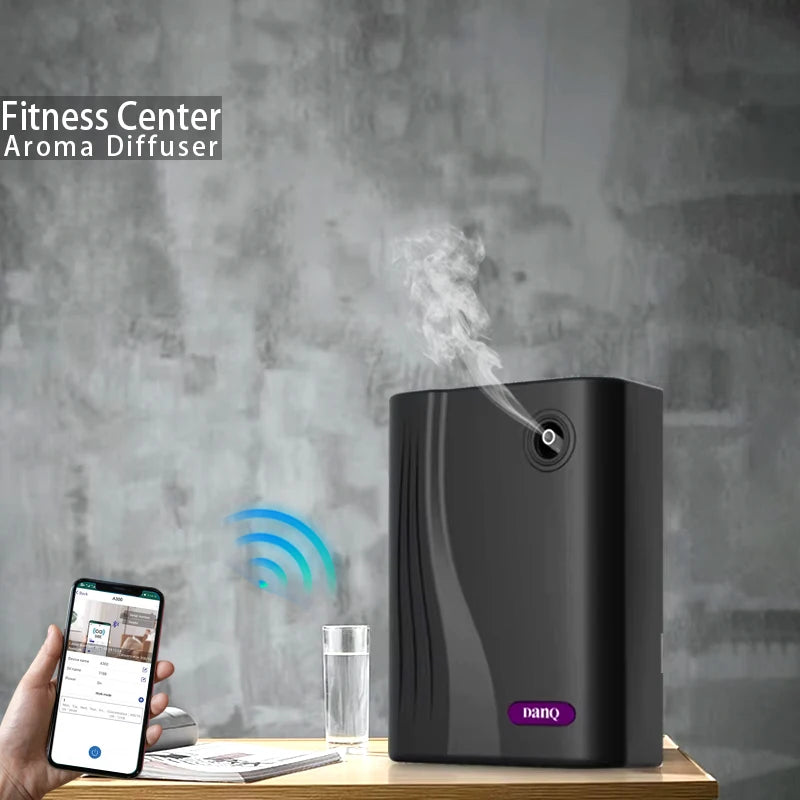 Wall Mounted 200ml Essential Oil Diffuser Machine for Hotel OEM Customized Portable Black Waterless Fragrance Oil Diffuser