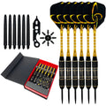 Penpen Custom Black Copper Dart Flights Dart Set Model 35460 with Indoor Sport Gift Box Packaging