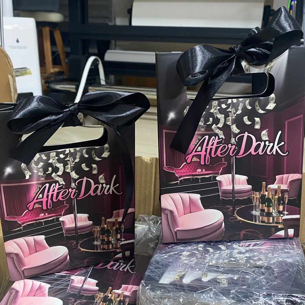 Fashion Paper Bag Custom Ribbon Handle Paper Shopping Bags Cosmetic Jewelry Clothes Gift Paper Bag