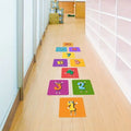 Custom Cartoon Hopscotch Floor Sticker for Kids Game Room Nursery Decoration Wall Decal