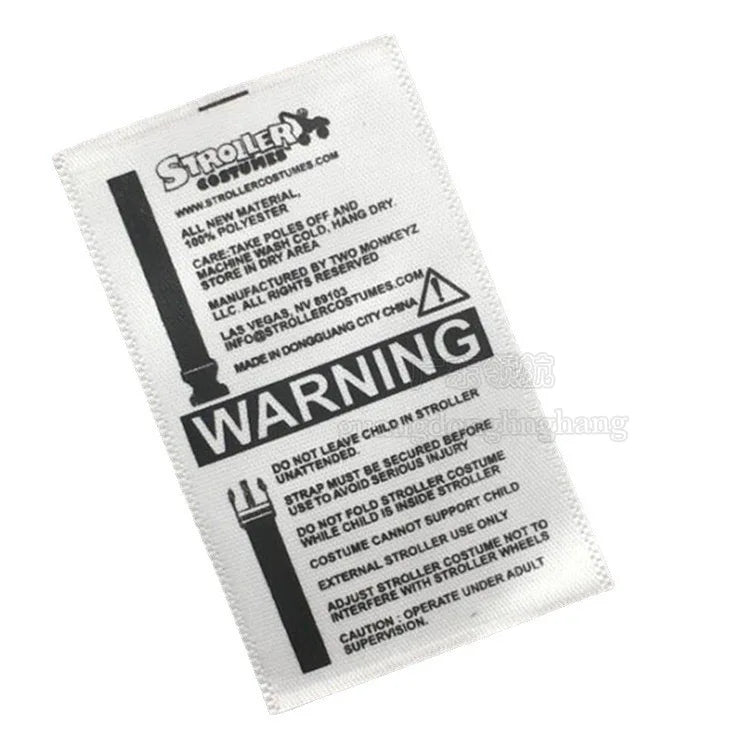Premium Custom Wash Care Labels for Garments Premium Washing Instructions for Clothes