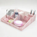 Custom Logo Marble Individual False Magnetic Acrylic Lash Tile Eyelash Storage Book Box Empty Organizer Case