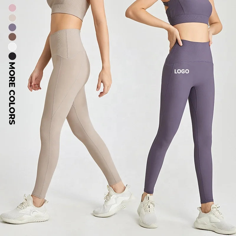 Women's Private Label Buttery Soft High Waisted Yoga Leggings Great Stretch Tight Pants for Athletic Workout Running Leggings