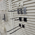 Factory Direct RetailStore Metal Steel Slatwall Panel Security Hanging Display Pegboard Hooks