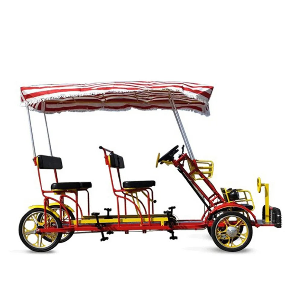 China Nade Steel Cargo Handling Flatbed Dolly Car Dolly Trailer with Brakes 1 Piece Quadricycle Car for Sale
