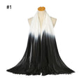 Hot Products Style Fantastic Gradient Wholesale Custom Fashion Borong Shawl Premium Tudung Scarf Viscose Hijab Wrap for Women