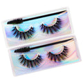 Natural Looking 3D Silk Faux Mink Fake Synthetic False Eyelashes Wholesales Lashes Vendor Customized Label and Package