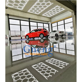 Best Selling Hex LED Lights 2433mm*4840mm LED Hexagon Lights Hexagon LED Kit Car Workshop Car Wash Led Light