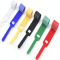 Colorful Flexible Automatic Double Side Reusable Carry Self Gripping Cinch Straps Adjustable Hook Loop Cable Tie