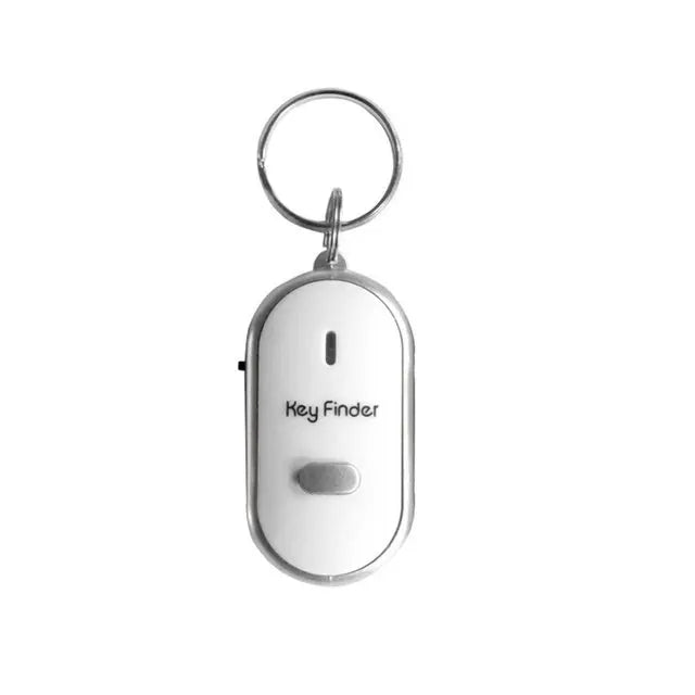 LED Key Finder Light Torch Remote Sound Control Lost Key Finder Locator Keychain Anti-lost Whistle Claps Locator Battery