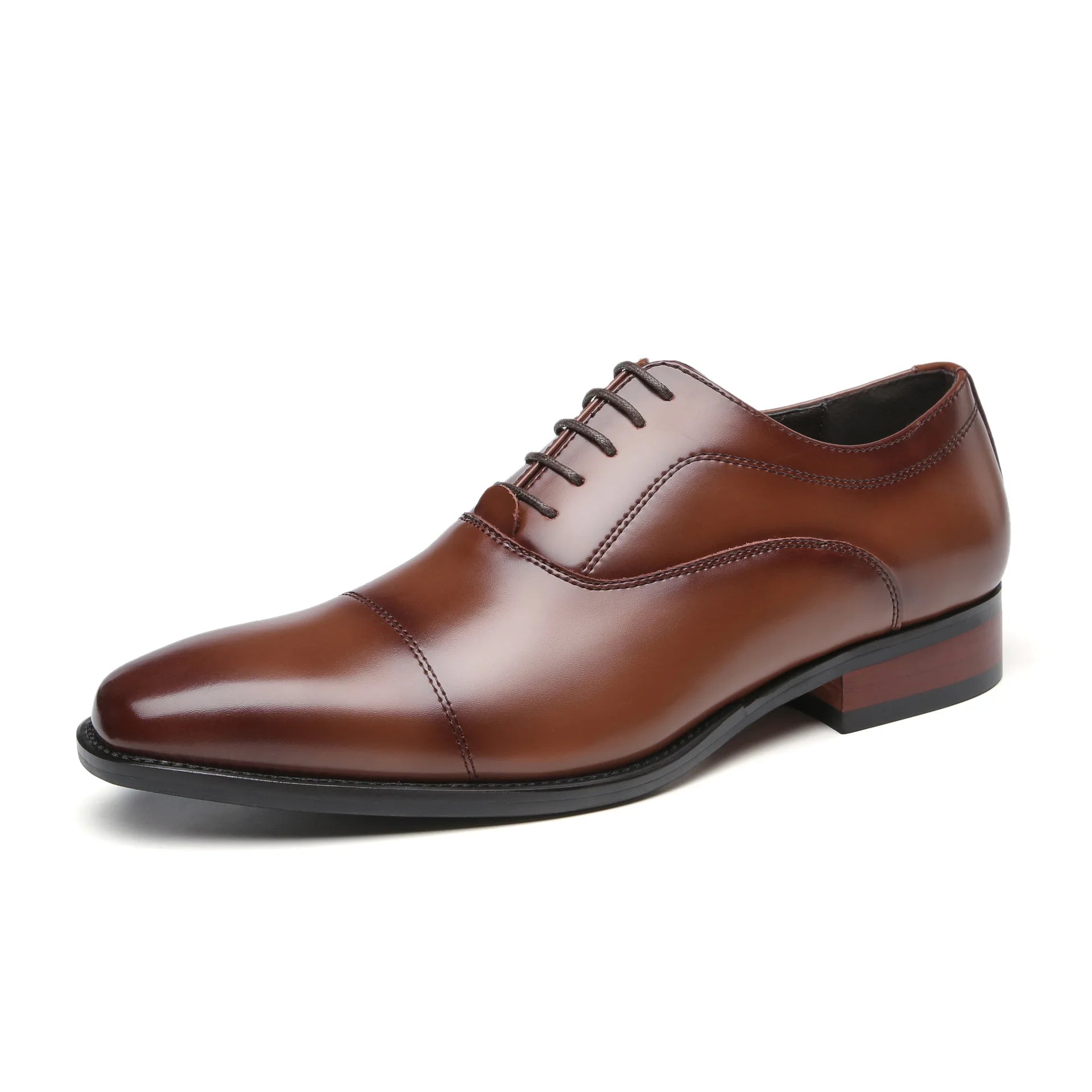 Hot Sale Handmade Men's Genuine Leather Oxford Shoes Business Formal with Durable Leather Soles Wedding Shoes