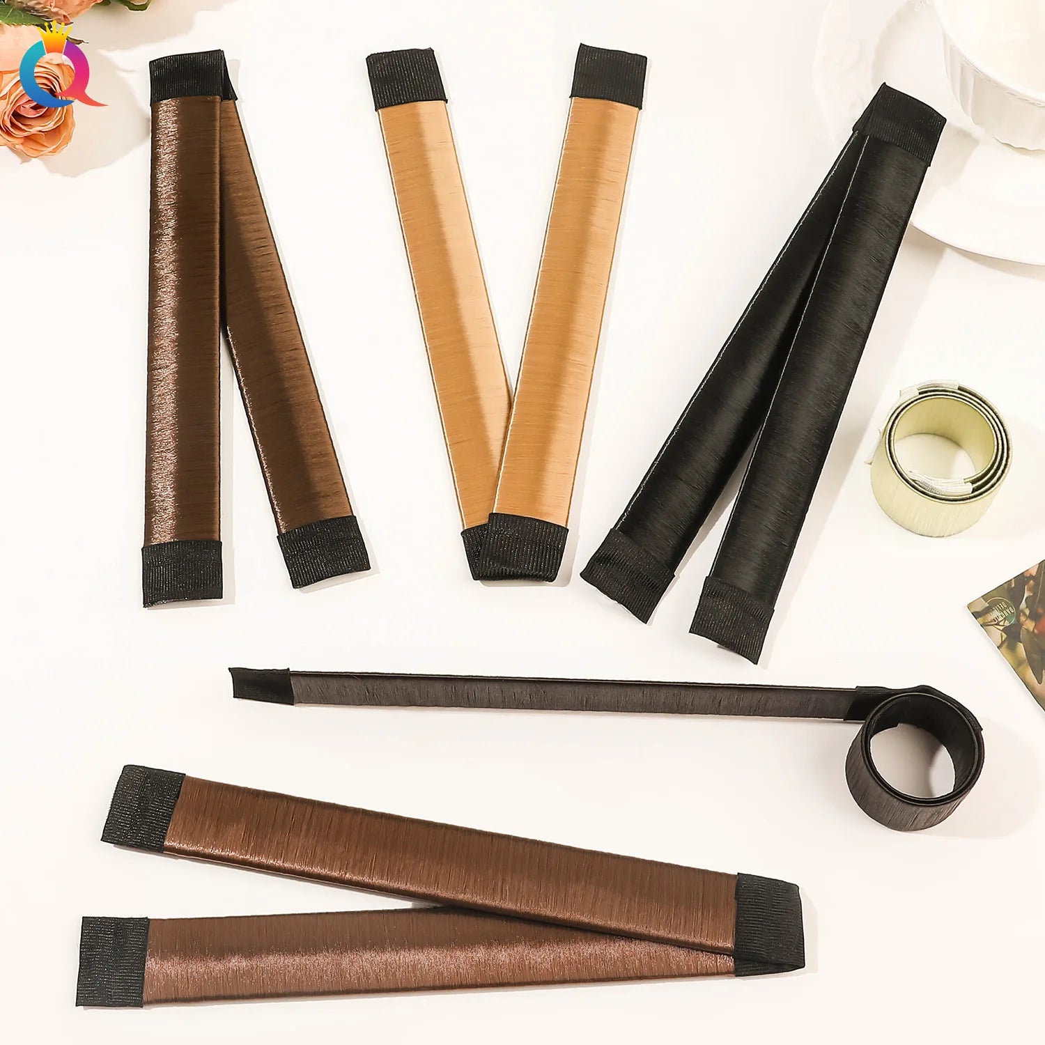Qiyue Hair Bun Maker French Twist Donuts Hair Updo Magic Tool Snap