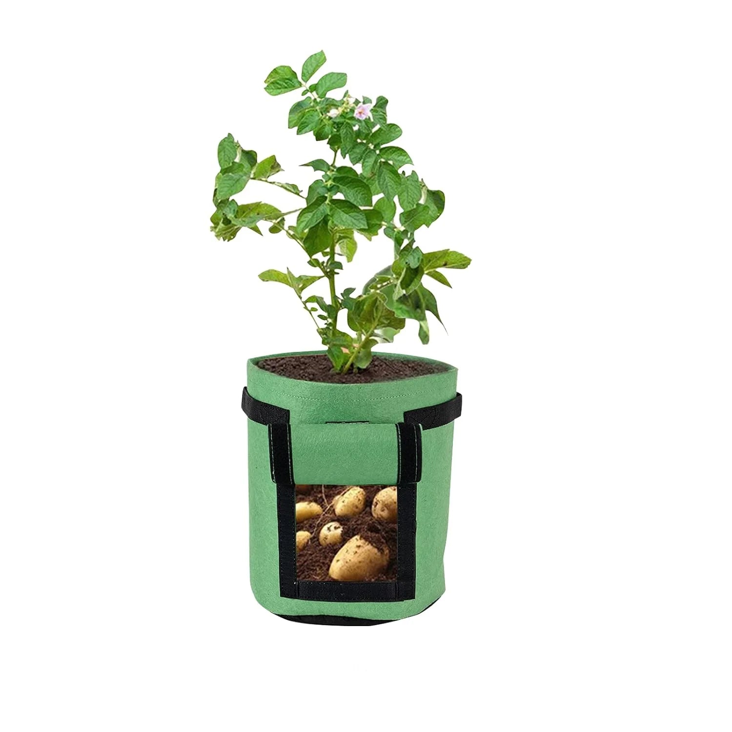 Potato Grow Bags Planter Box Vegetable Grow Bag Breathable Nonwoven Fabric Garden Growing Bag with Handles