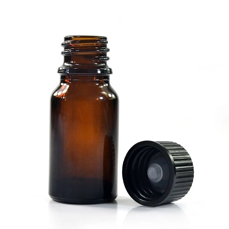 10ml 15ml 30ml 50ml 100ml 120ml 250ml Boston Round Blue Amber Essential Oil Glass Bottles With Screw Cap