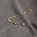 2022 New Arrival Women Thin Chain Sterling Silver Bracelet Delicate Sparkling S925 Cubic Zircon Bracelet