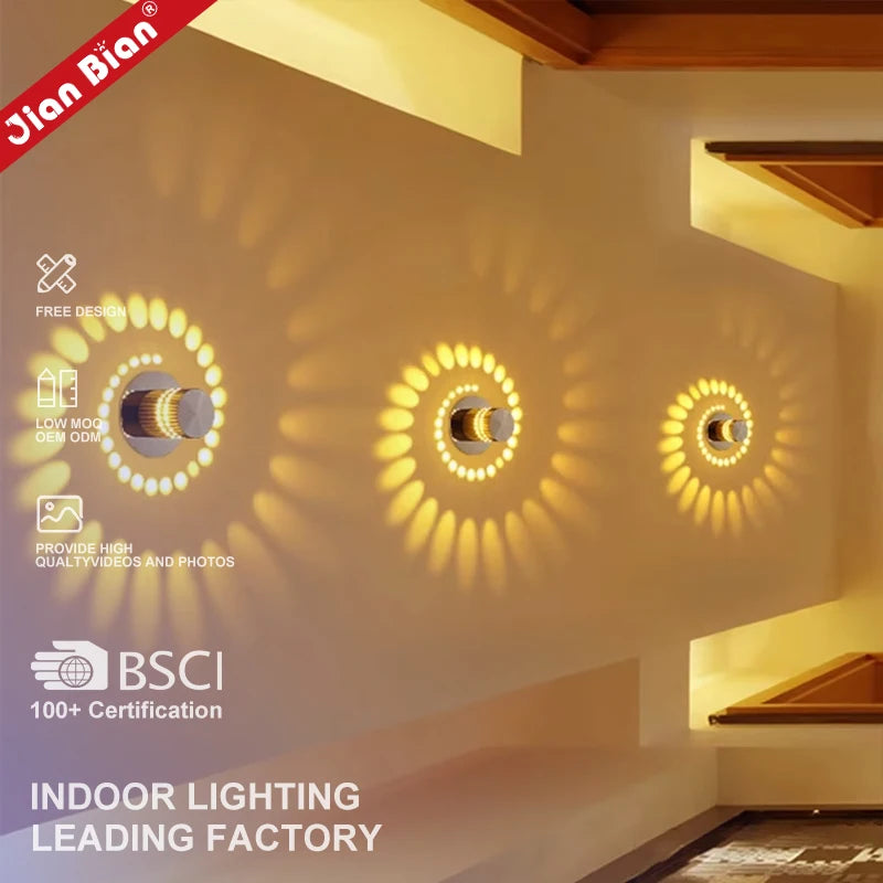 Mini Minimalism Wall Light Ceiling RGB Atmosphere Light Colorful for Bar Lobby KTV Home Decor Remote Control Led Wall Lamp