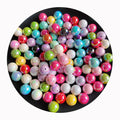 16mm AB Colorful Straight Hole Round Bead Acrylic DIY Jewelry Handmade Accessories