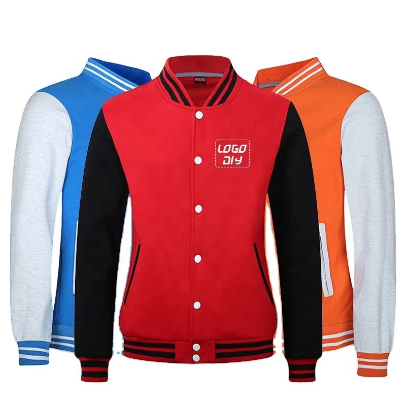 Latest Popular Wholesale Price Unisex Cotton Jacket Sports Casual Men's Big/tall Jacket Baseball Uniform
