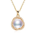 Hot Sale 18K Gold Plated Classic Bird's Nest Pearl Pendant Natural Freshwater Pearl Necklace Jewelry