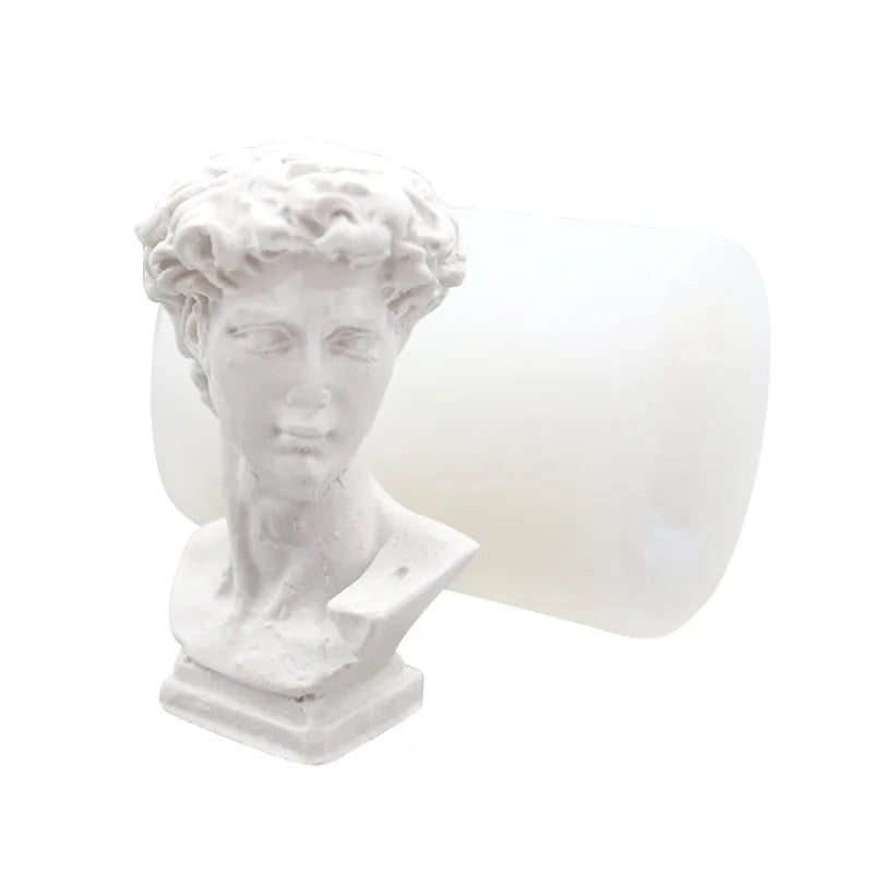 Saffron Statue Silicon Mold Thick Epoxy Resin Silicone Molds for Statues Cake Tools Inspired by David Gypsum