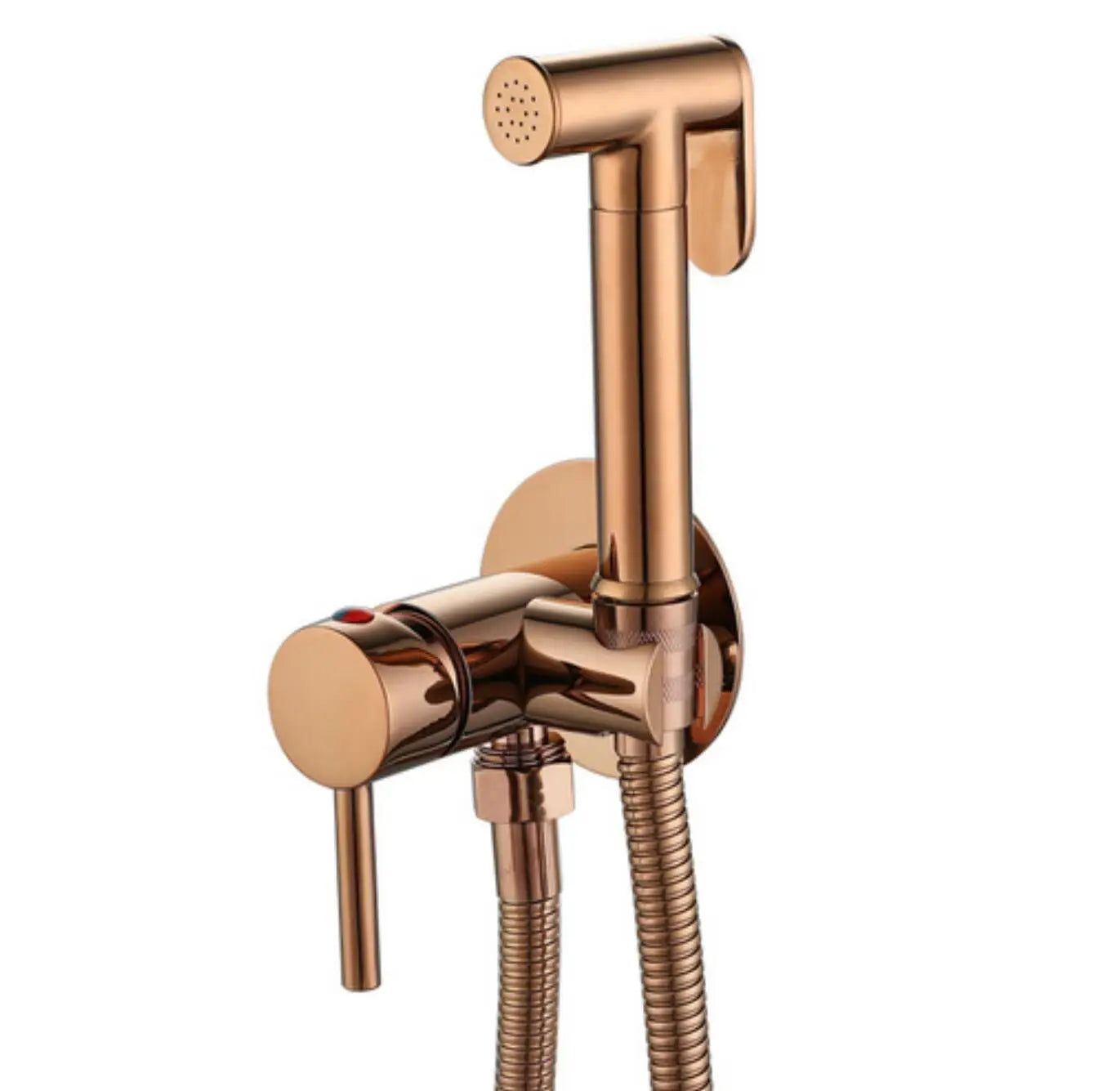 Rose Gold Bidet Sprayer Matte Black Hot and Cold Water Handheld Bidet Set